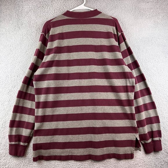 VINTAGE POLO RALPH LAUREN MEN’S SHIRT Size XL Striped Rugby Polo - Picture 3 of 8